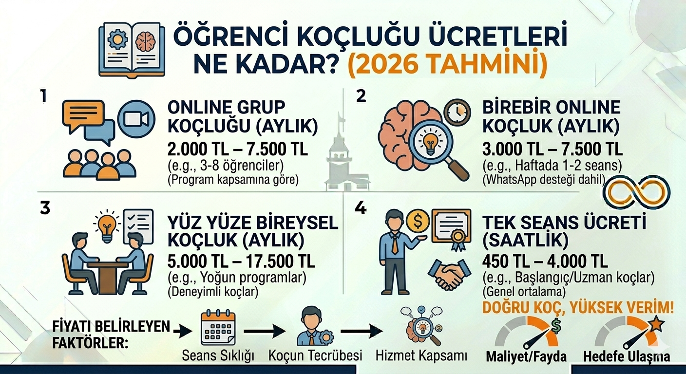 Öğrenci Koçluğu Ücretleri 2026